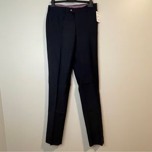 Zanetti Lanificio De Biella Men’s Wool Dress Pant: Size 30S Navy